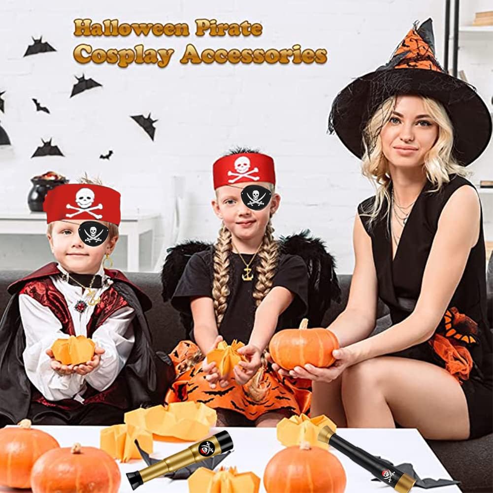 Captain Pirate Costume Accessories Set for Men