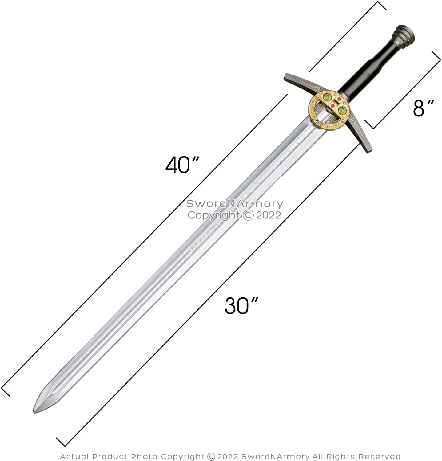 39-inch Foam Medieval Sword AGE OF WAKANDA Cosplay Prop