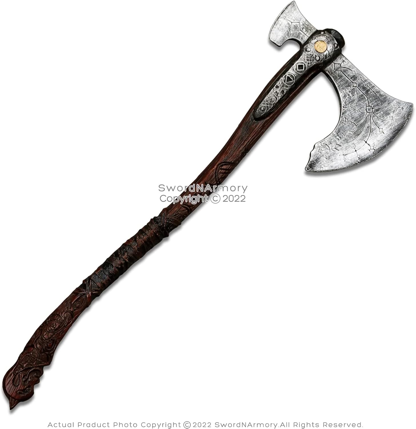 36 War Viking Axe Cosplay Prop Kratos Game-Accurate