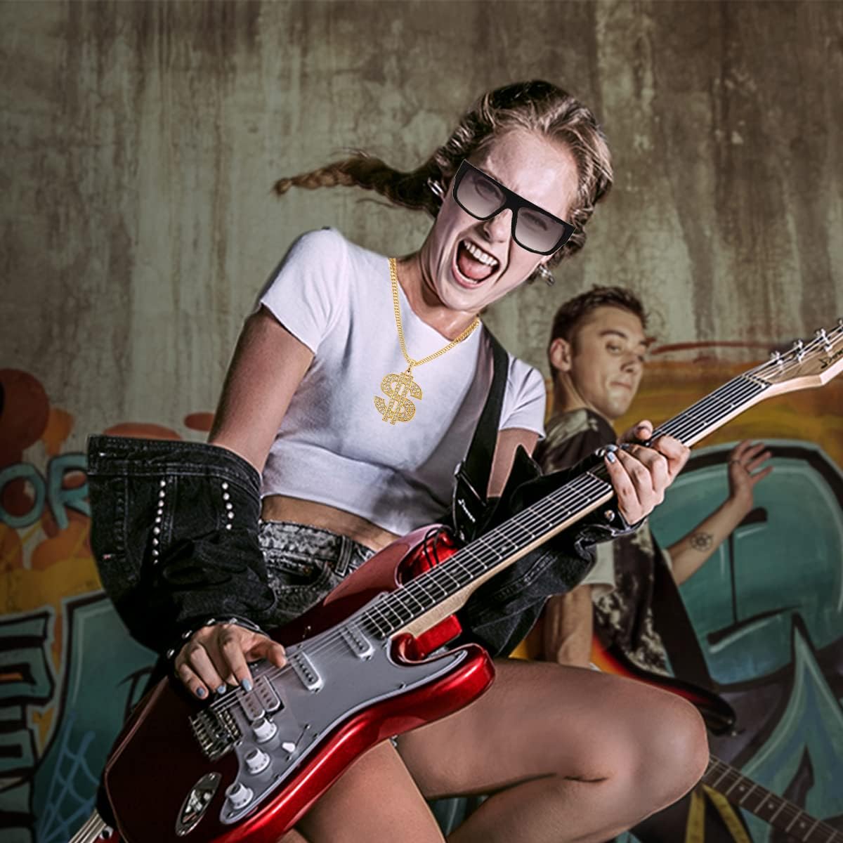 80s Hip Hop Deluxe Costume Set for Women
