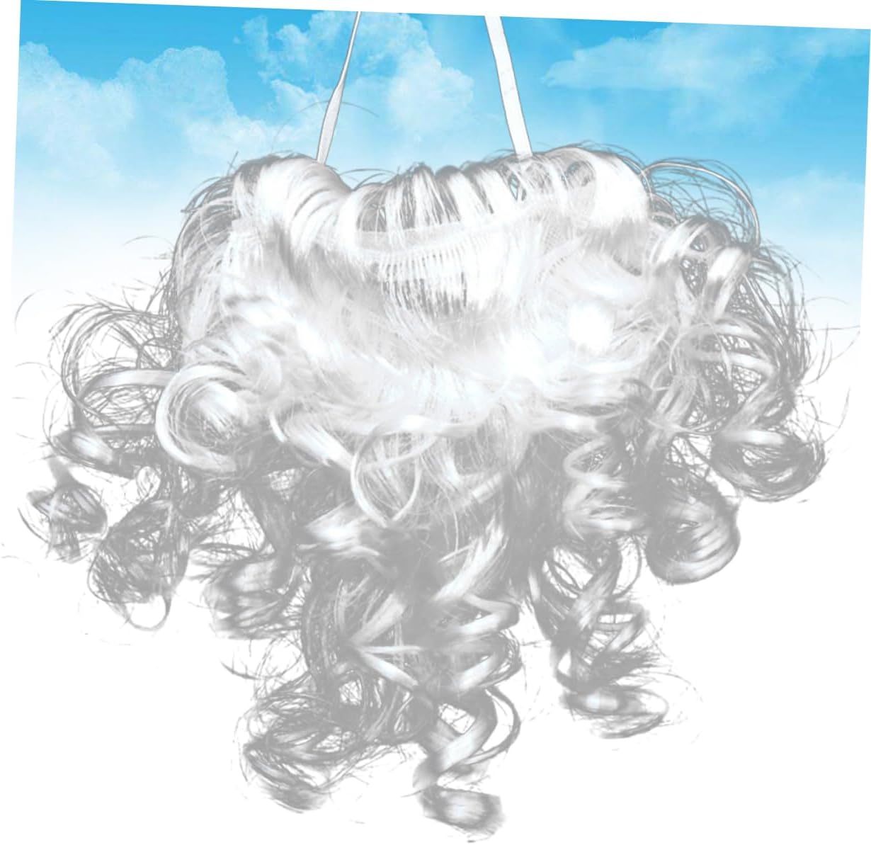 Halloween Party Fake Beard Costume White-beast costume