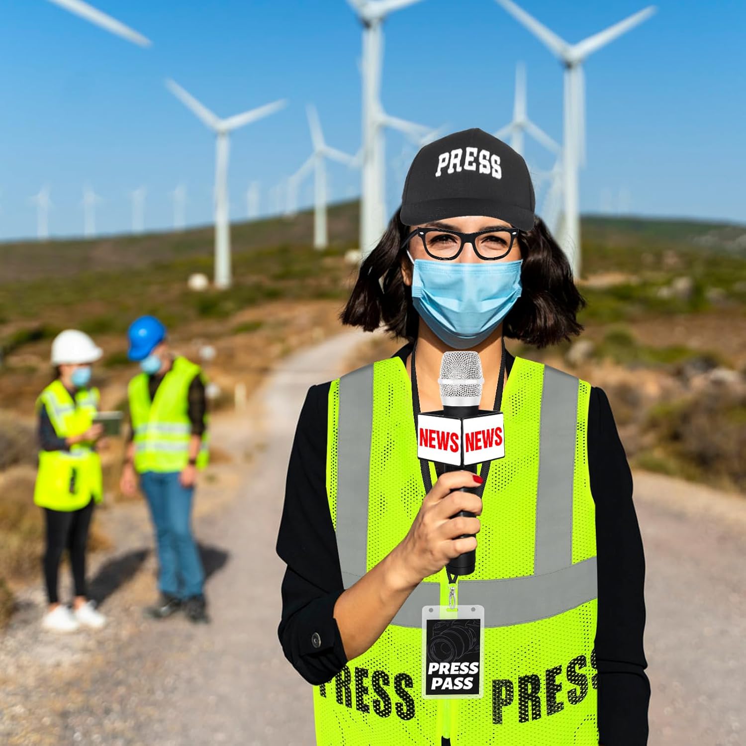 Yewong Adult News Reporter Costume Set