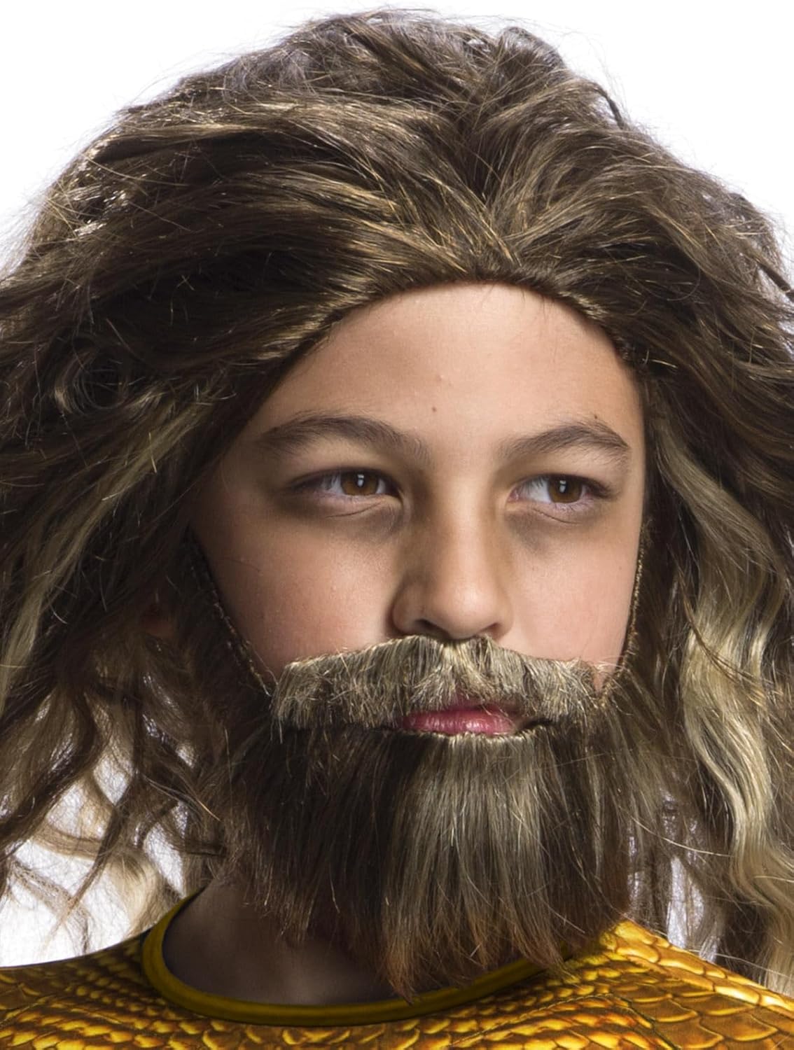 Rubies Costume Boys Justice League Aquaman Bead Wig Costume One Size