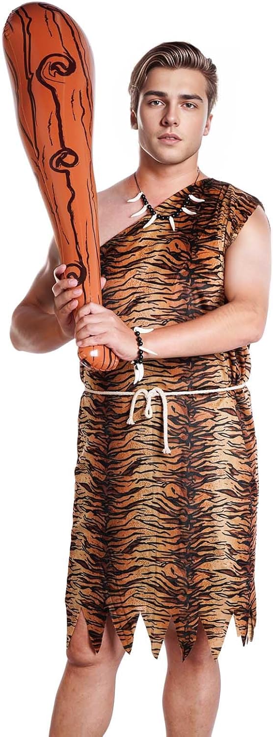 Prehistoric Caveman Costume Set for Halloween