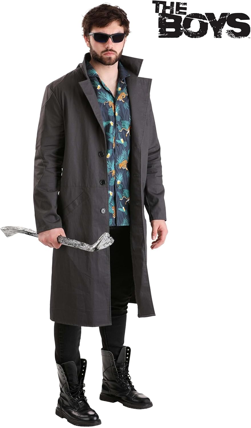 Billy Butcher Halloween Costume Duster Jacket Hawaiian Shirt X-Large for Kids