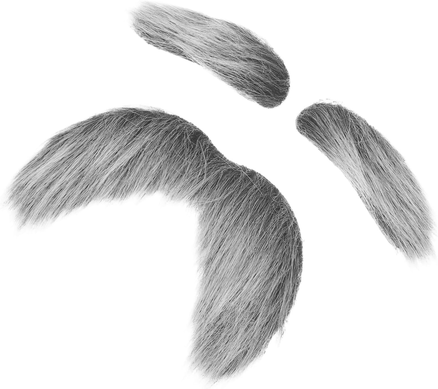 Zerodeko 3Pcs Fake Beards Eyebrows Set for Halloween