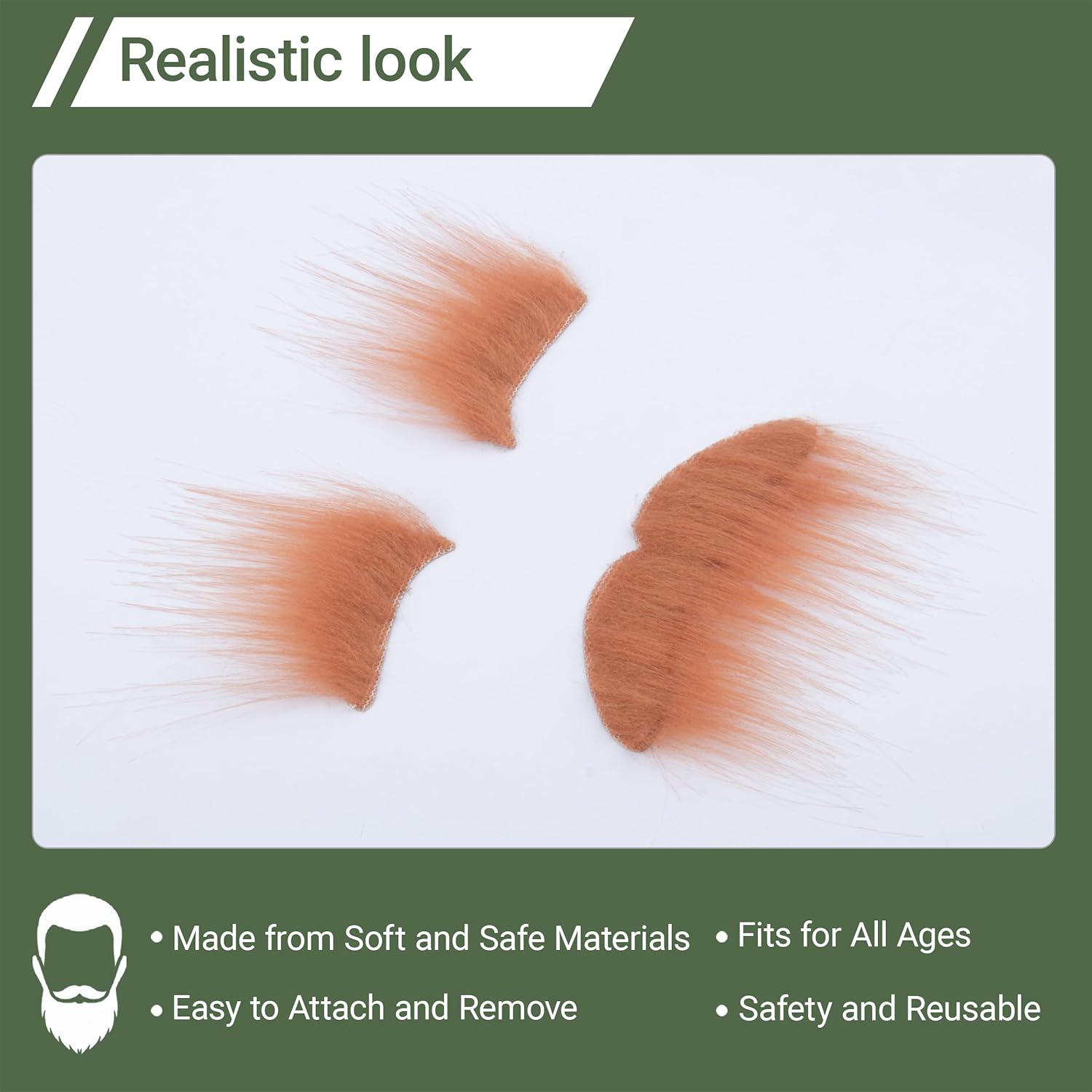 Costela Fake Mustache and Eyebrows Set