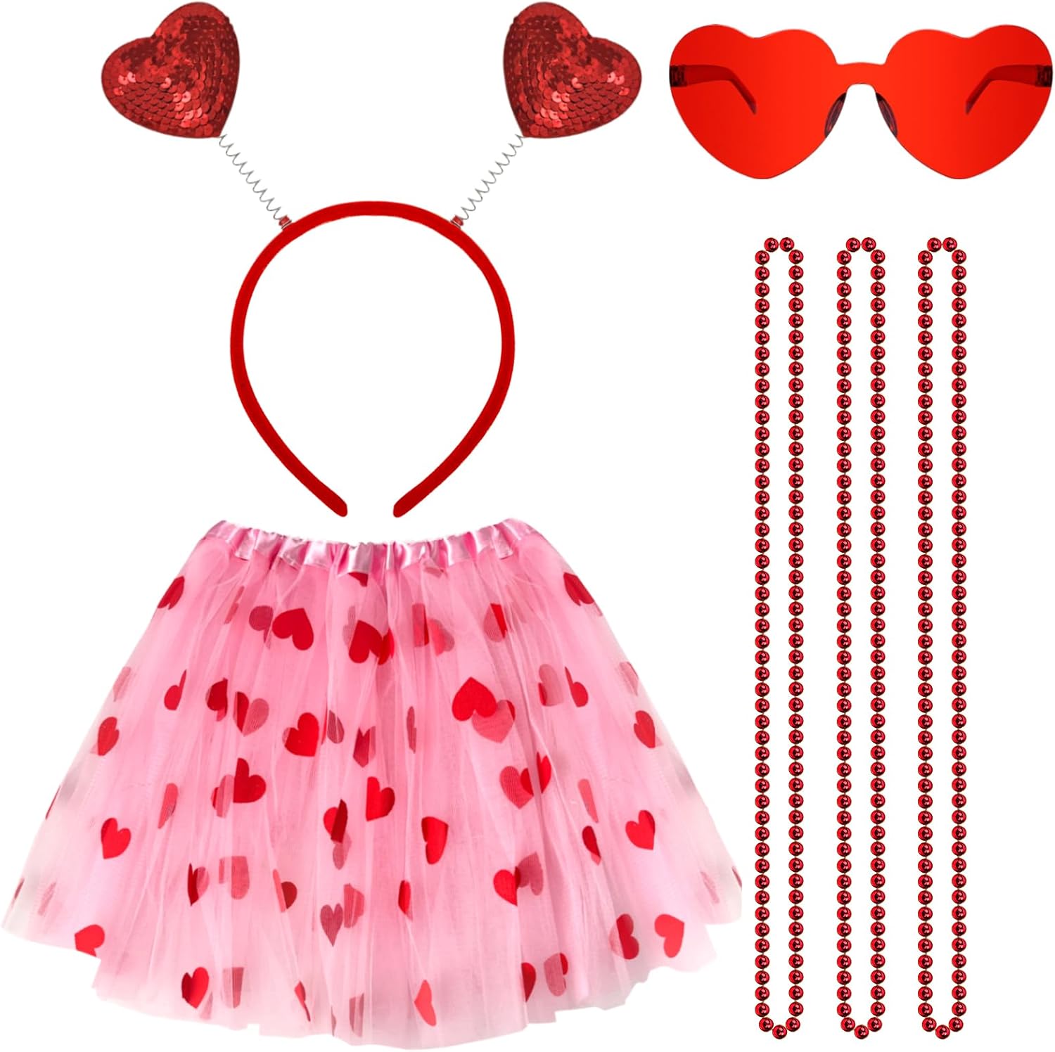 Bright Valentines Day Tutu Set for Women