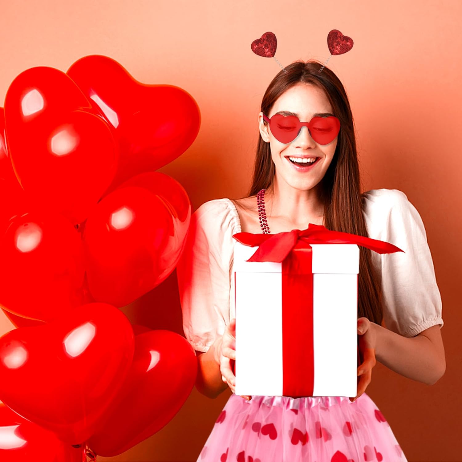 Bright Valentines Day Tutu Set for Women