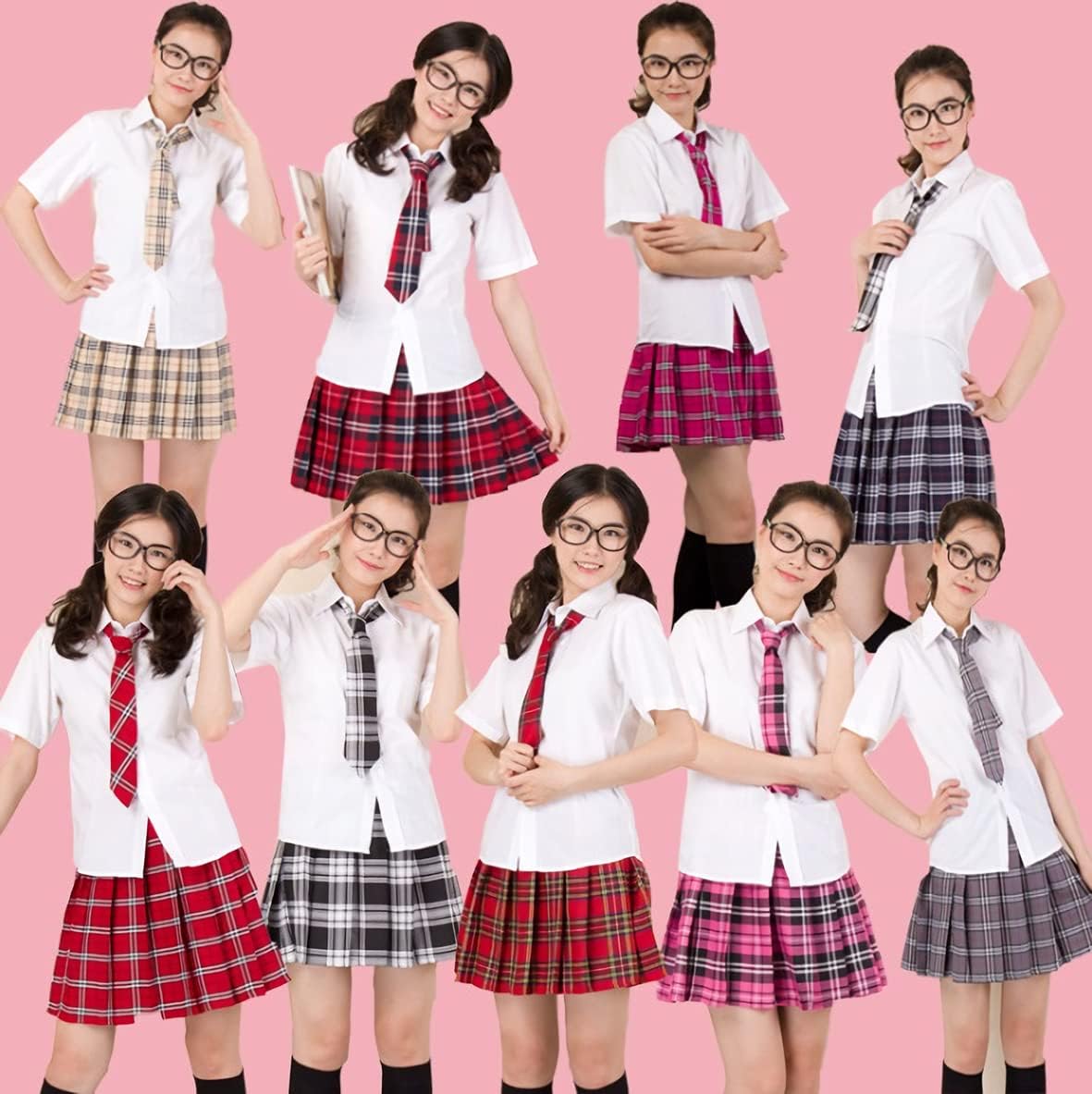 Elibelle Japanese Tartan Pleated School Uniform