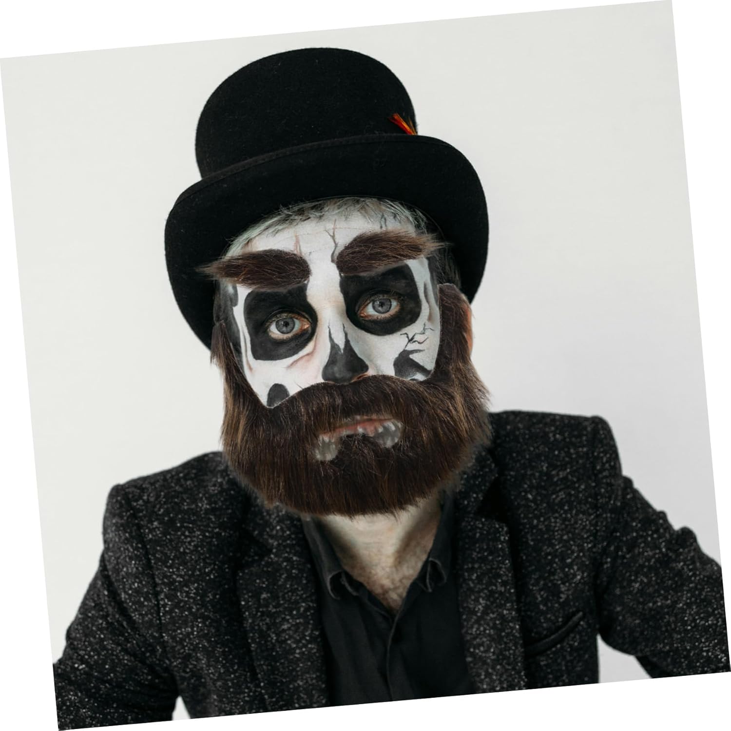 1 Set Fake Beard Eyebrow Costume for Halloween Party