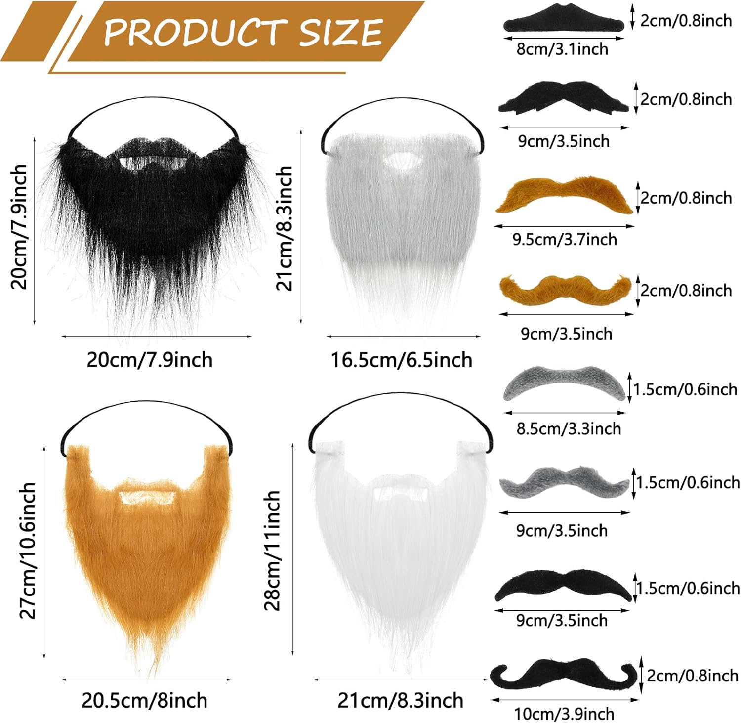 Whaline Fake Mustaches
