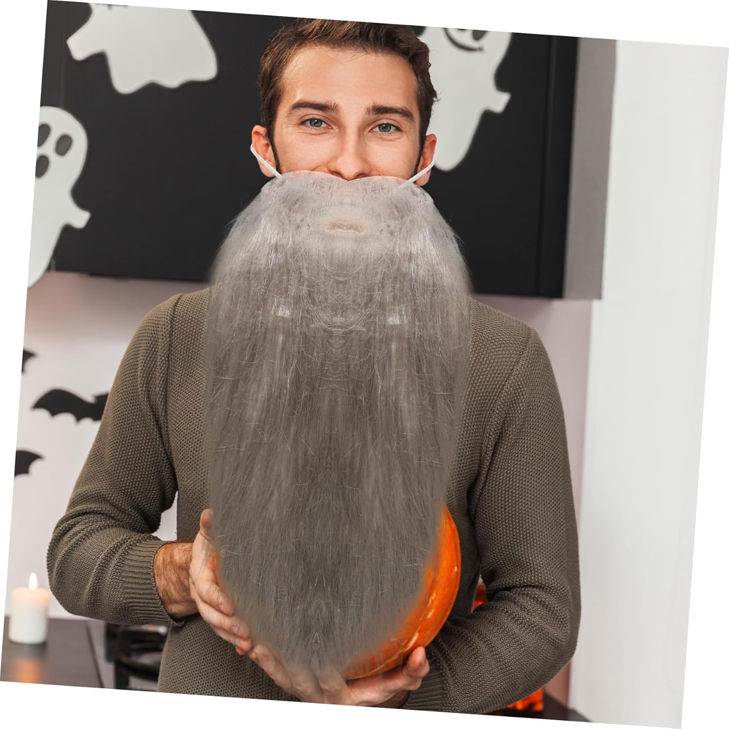 Low Profile Fake Beard for Men Funny Mustache and Beard Costumes