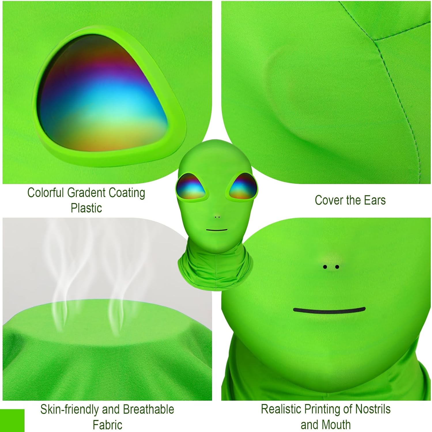 Ramede Alien Mask Adult Halloween Cosplay Set