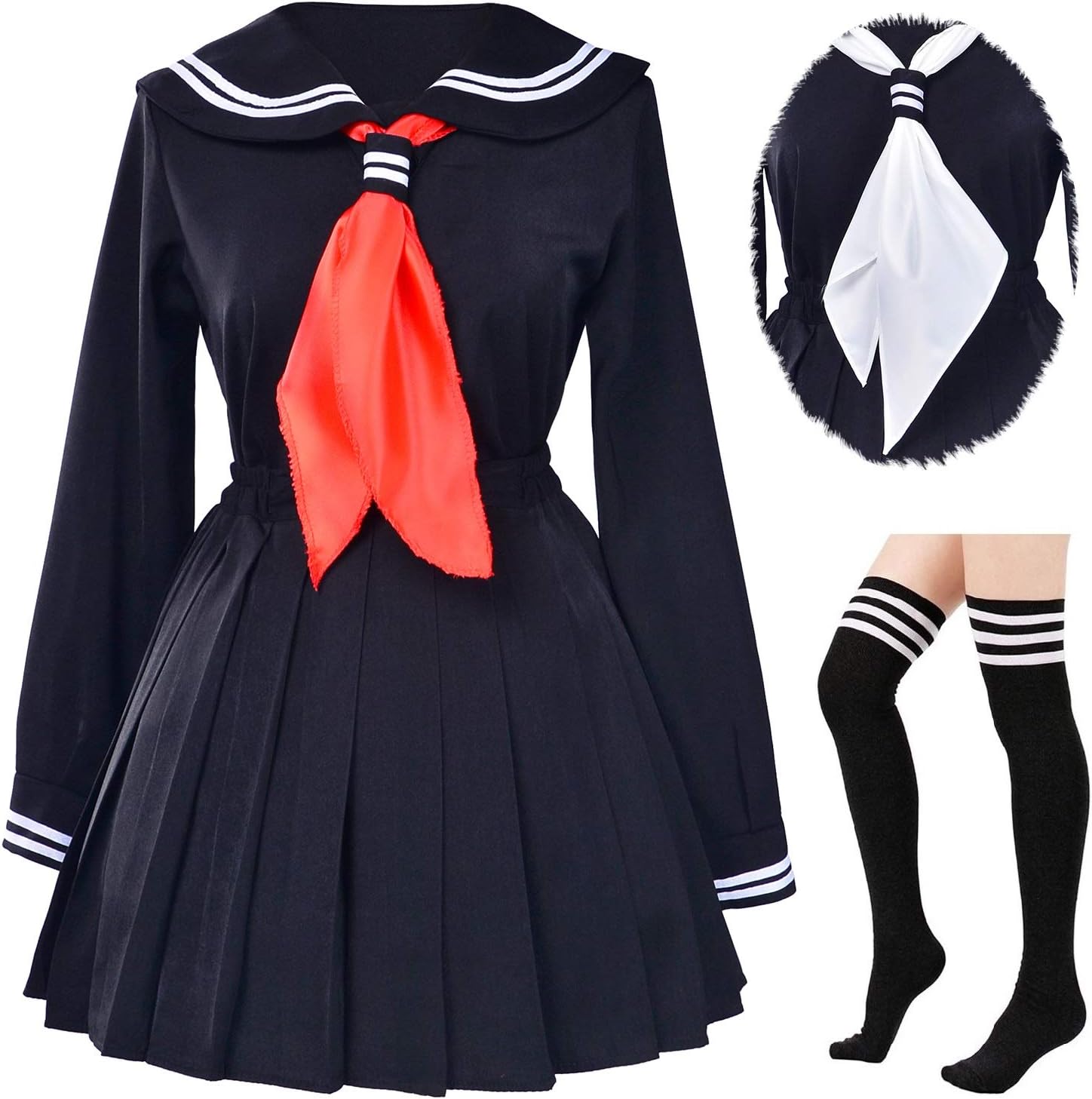 Comfortable Japanese Sailor Cosplay Set for Women