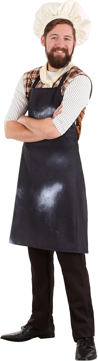 Mens Fairytale Baker Costume Easy to Wear Clothing Accessories