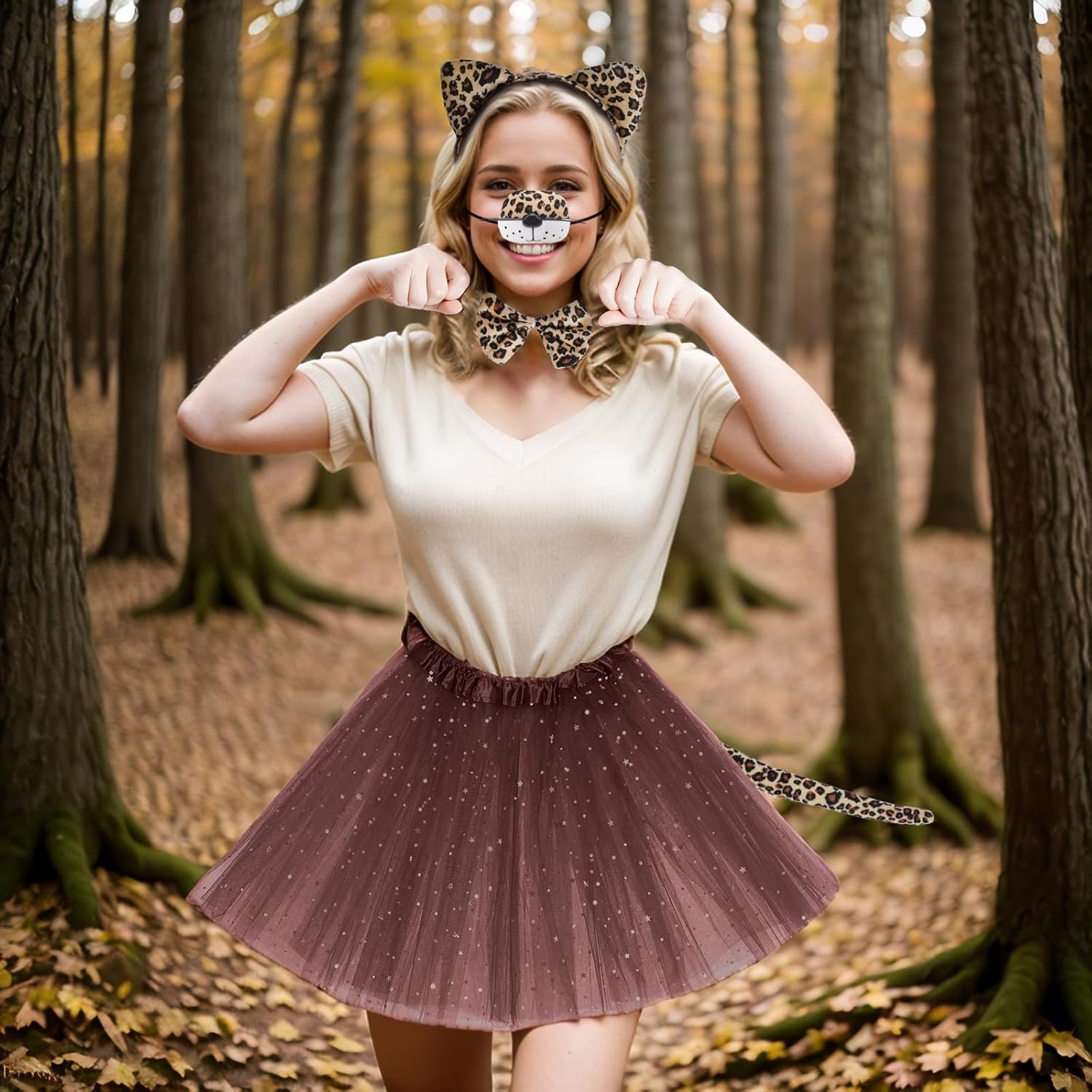 5-Piece Cheetah Costume Set
