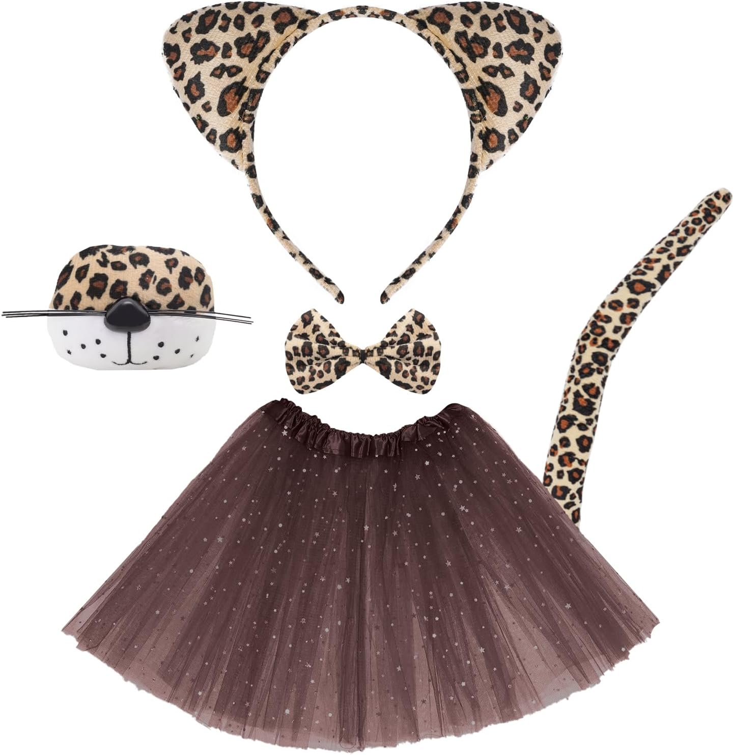 5-Piece Cheetah Costume Set
