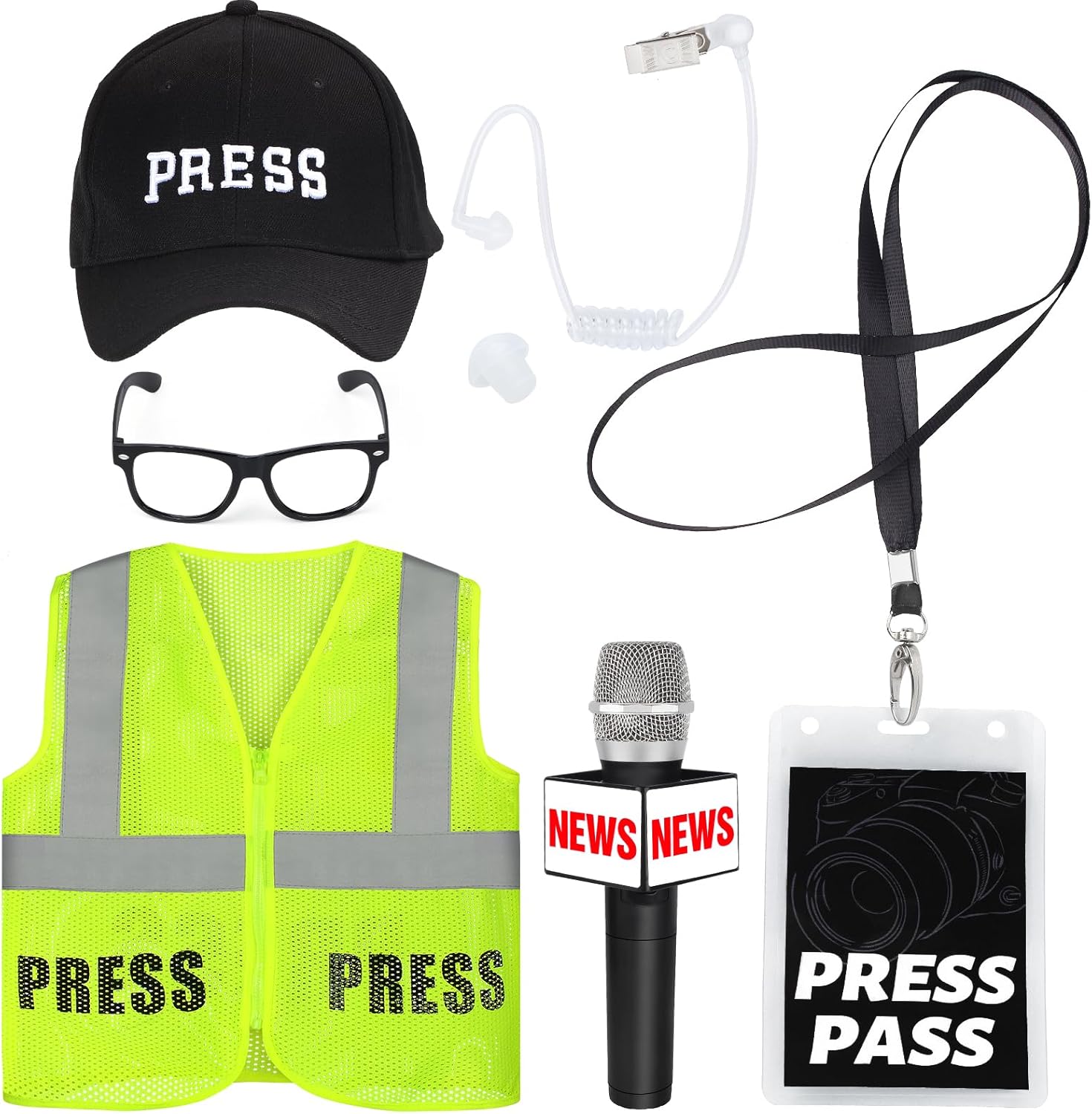 Yewong Adult News Reporter Costume Set