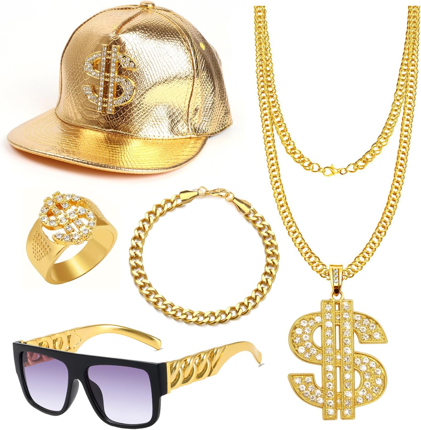 80s 90s Hip Hop Rap Costumes Kit