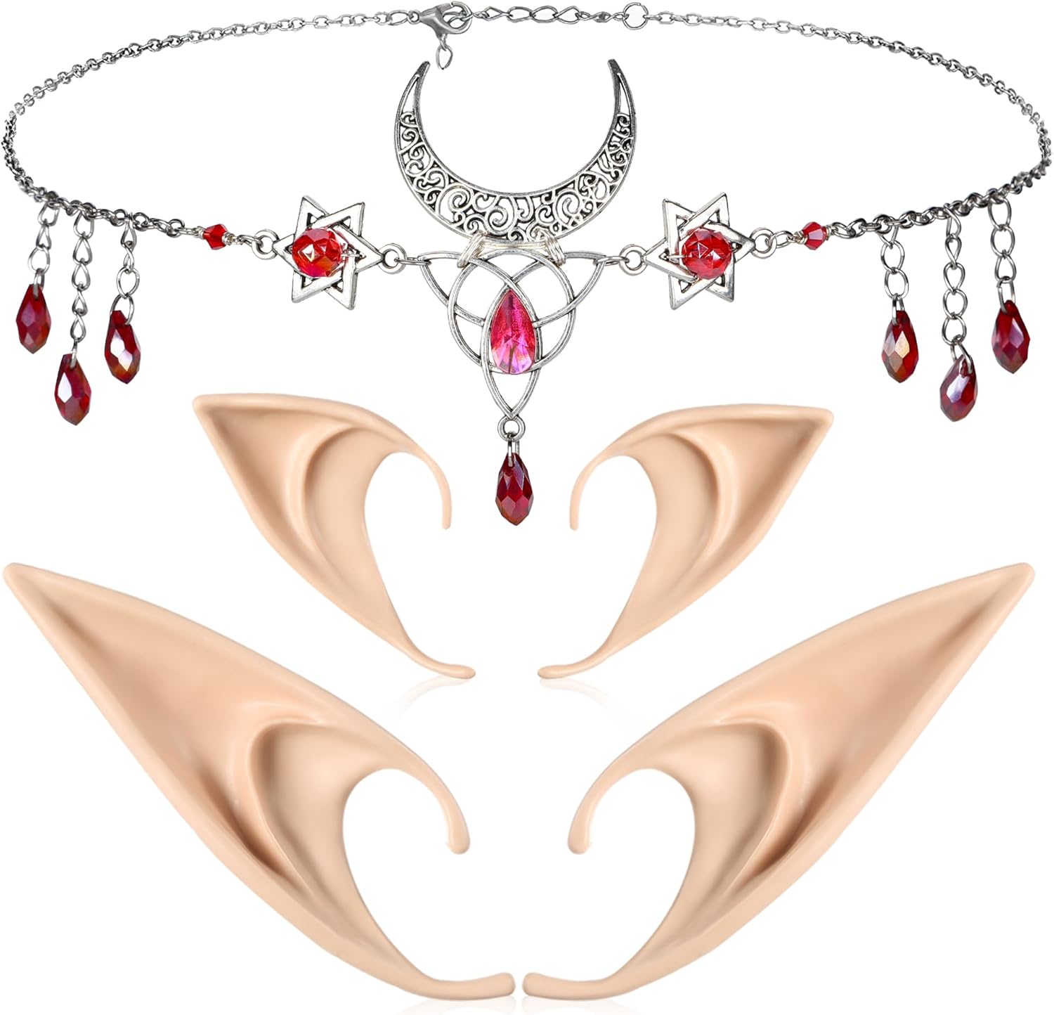 FRESHME Elf Ears and Headpiece Set - 2 Pairs