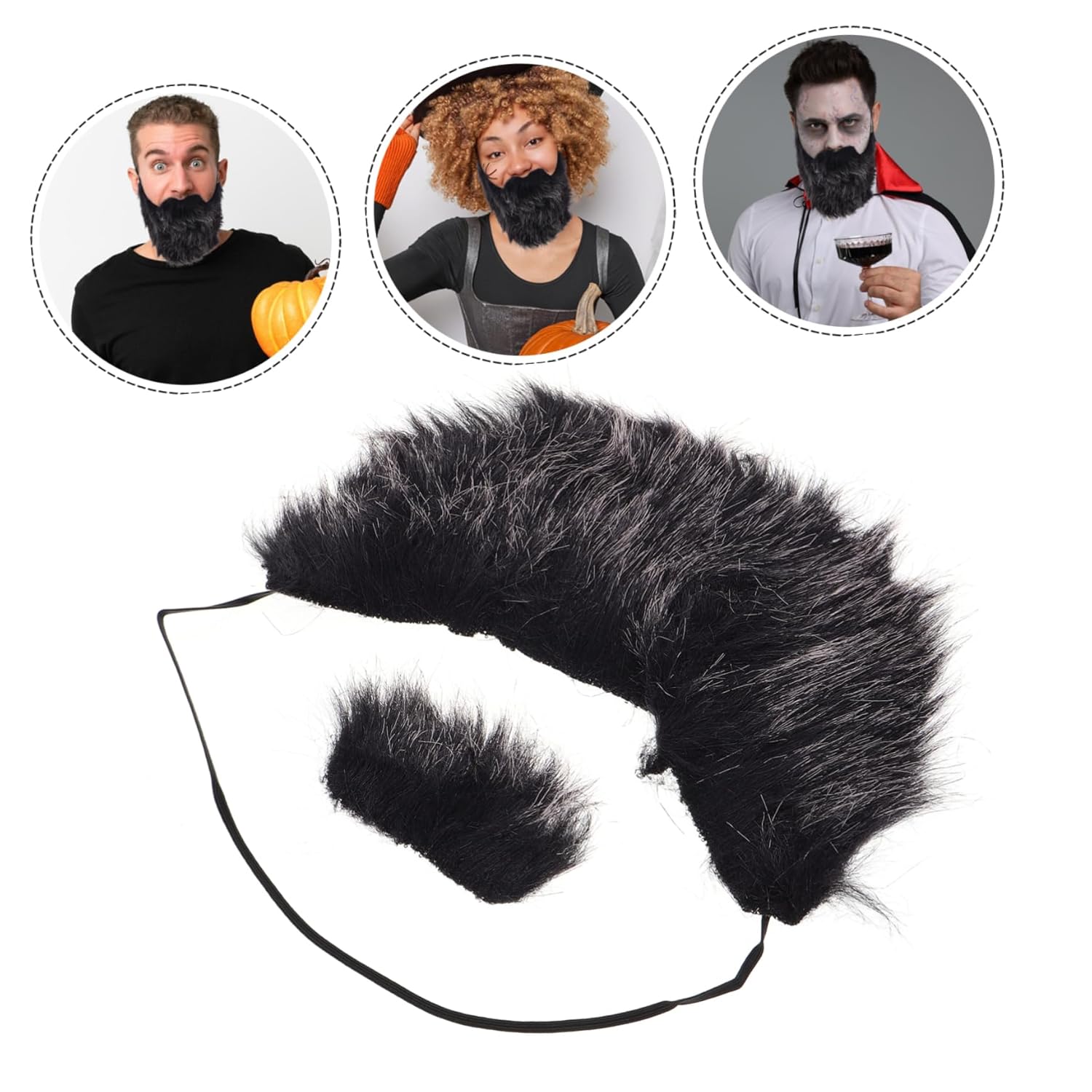 ERNGO 1 Set Funny Fake Beard Beard costume for Halloween and Events
