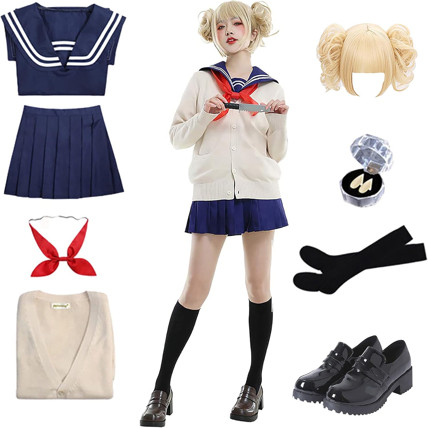 Costume Women Halloween Anime My Hero Himiko Toga CosplayShopping Bag