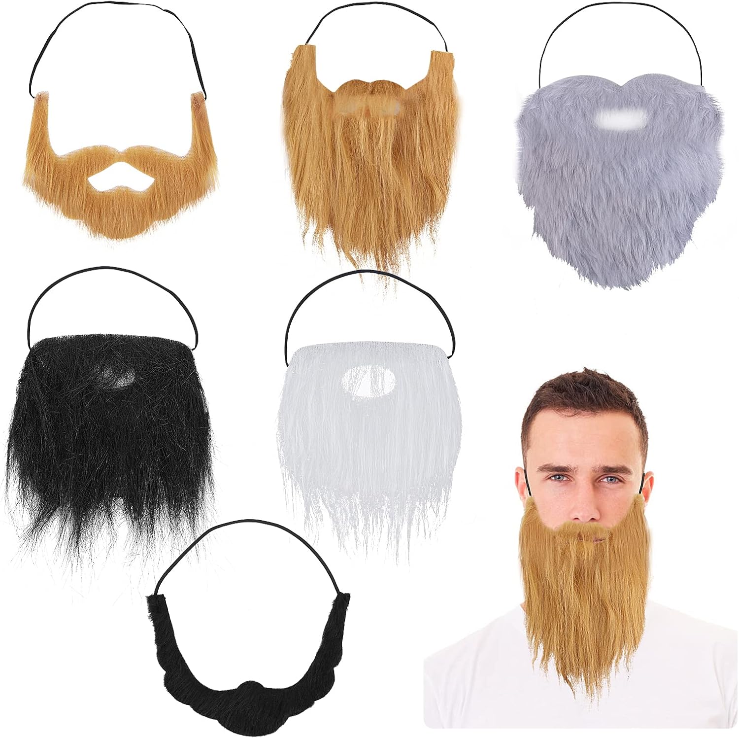 Yolev Halloween Beards for Fall and Halloween Parties
