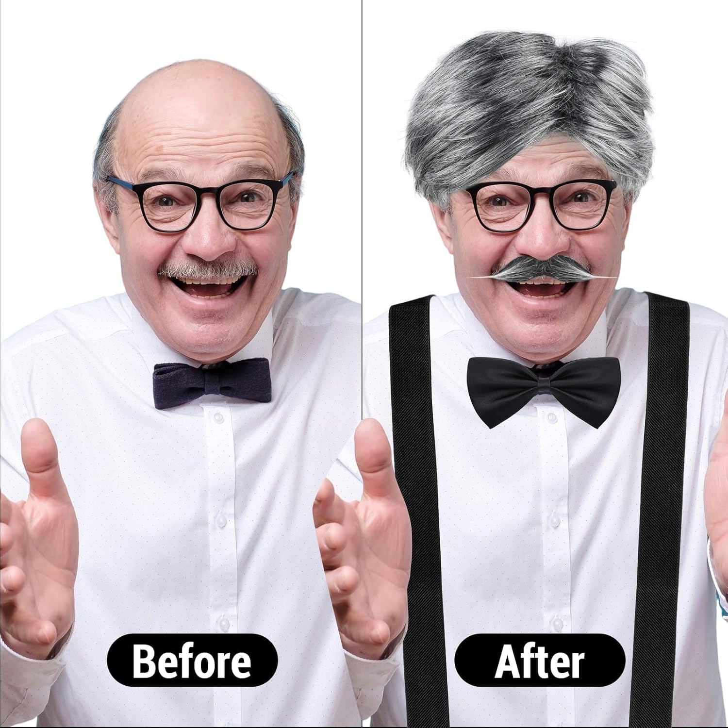 Kavoc Old Man Costume Kit Grandpa Costume 100 Days