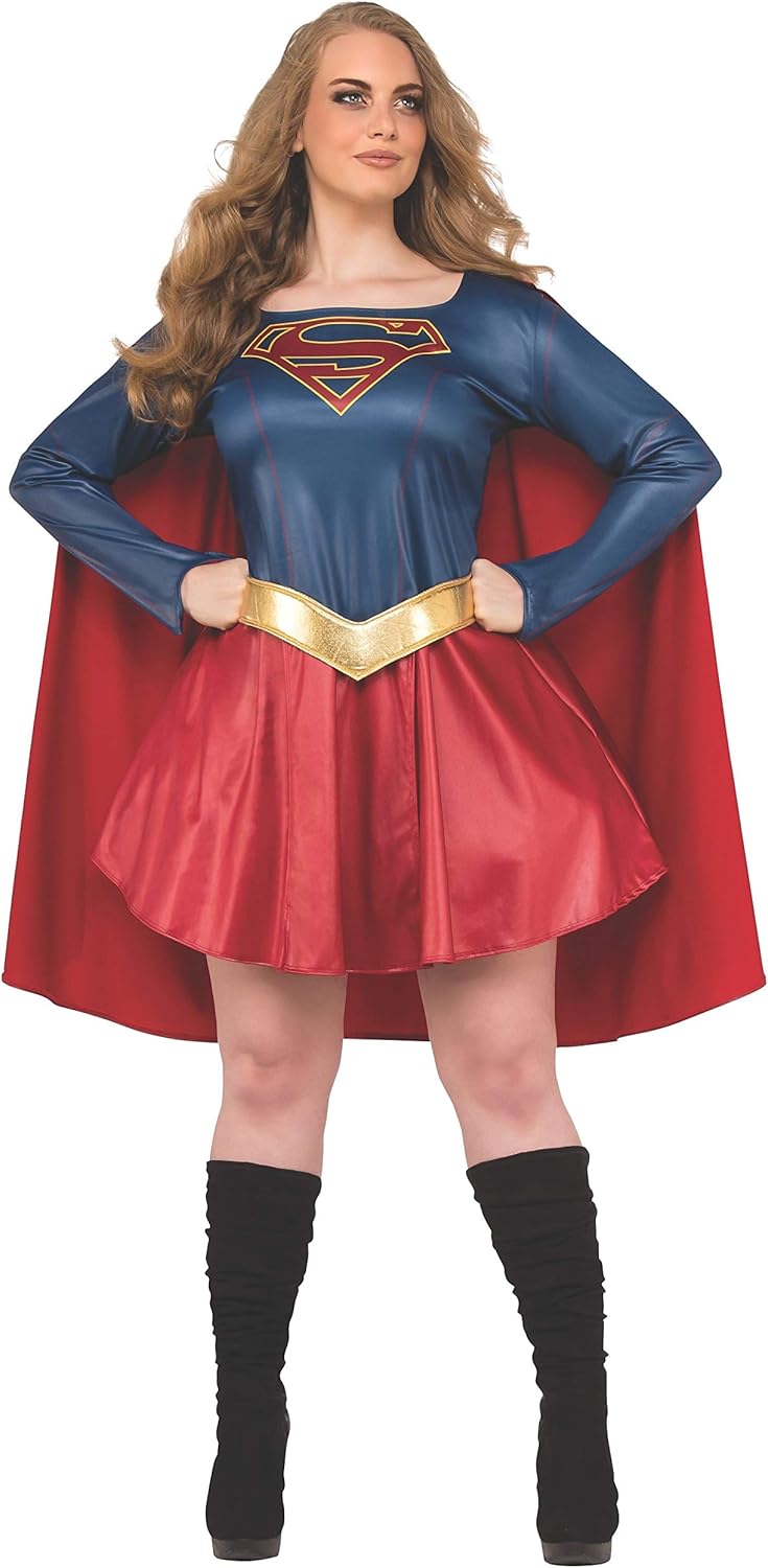 Super Girl TV Show Costume Dress for Women Adult Size