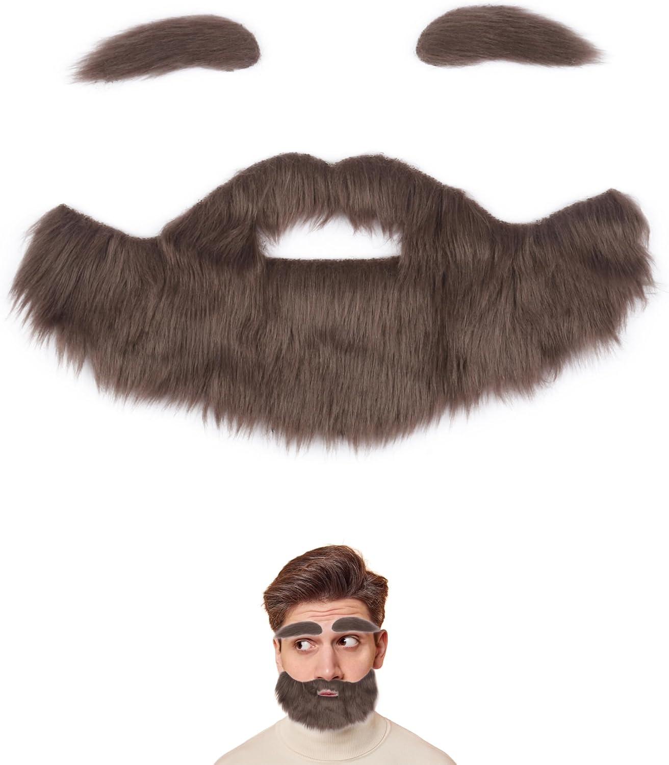 Yan Dream Fake Beard and Eyebrow Set