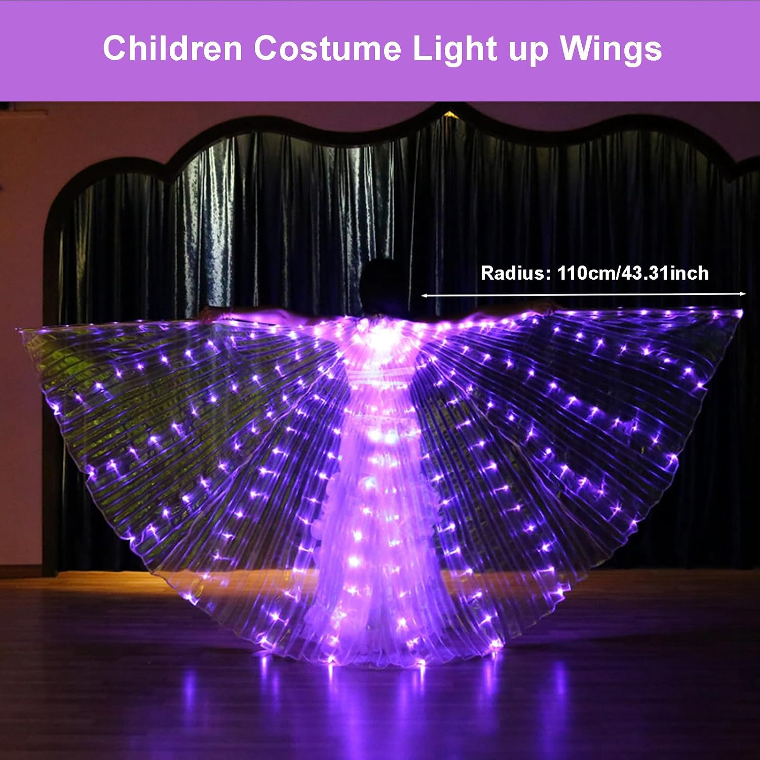 FUN ELEGANT LED WINGS FOR BELLY DANCE