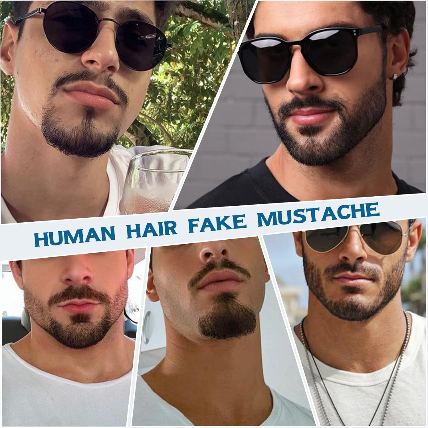Fanguilar Real-World Natural Beard for Halloween