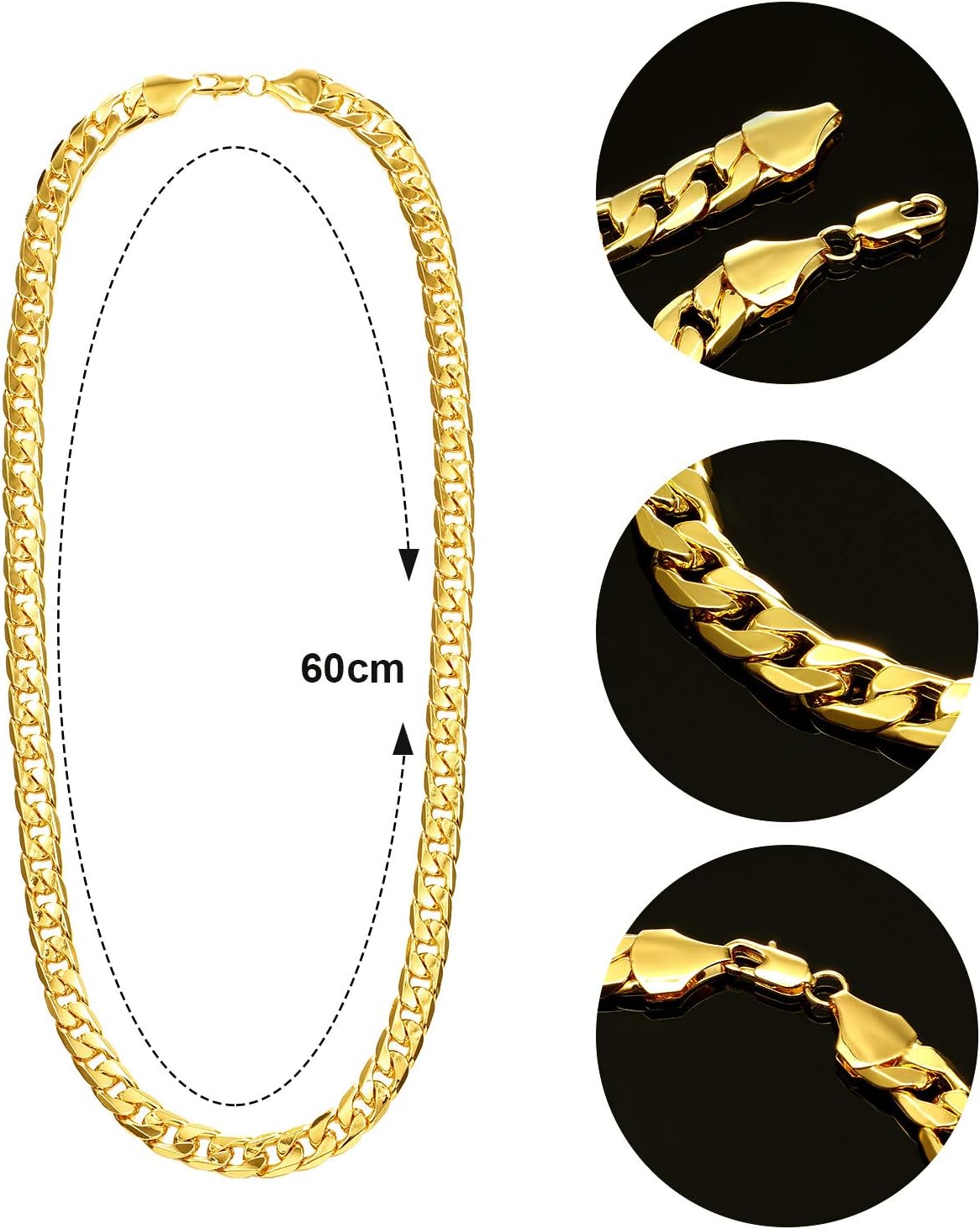 Meekoo 80s90s Hip Hop Costume Kit Accessories for Men Women