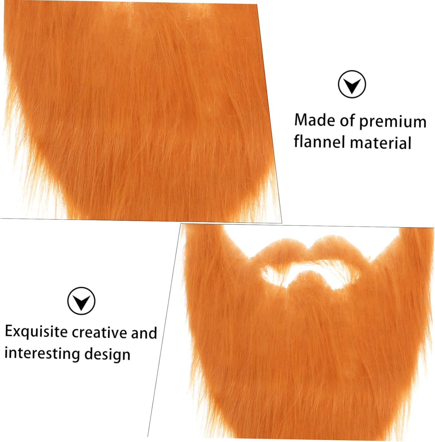 2Pcs costume beard fake mustache