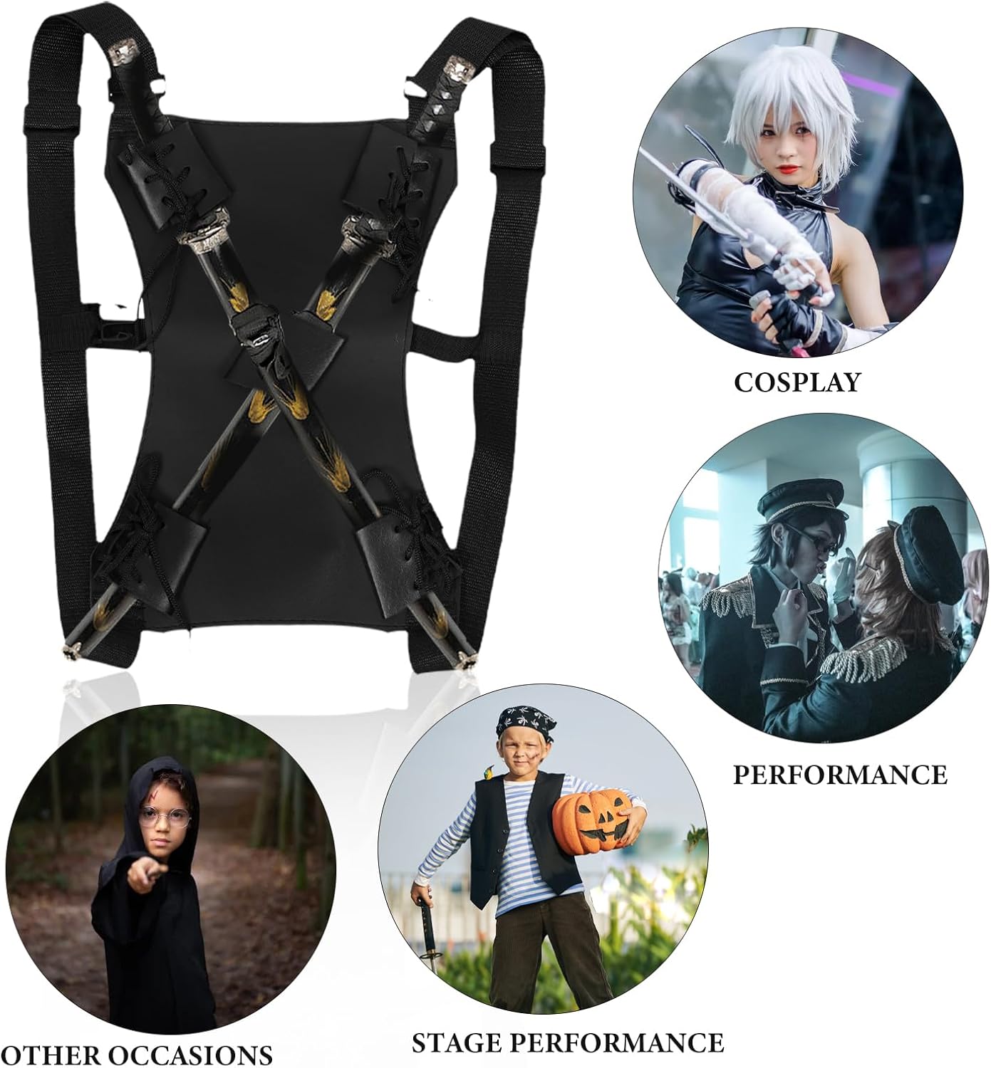 Stylish GANAZONO Bag Carry Case Double Shoulder Strap Ninja waistband Anime Accessories