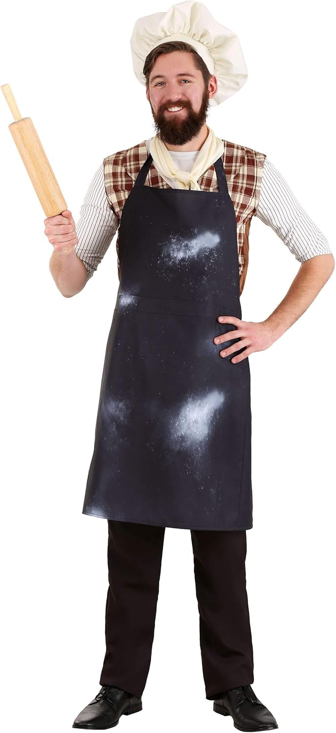 Mens Fairytale Baker Costume Easy to Wear Clothing Accessories