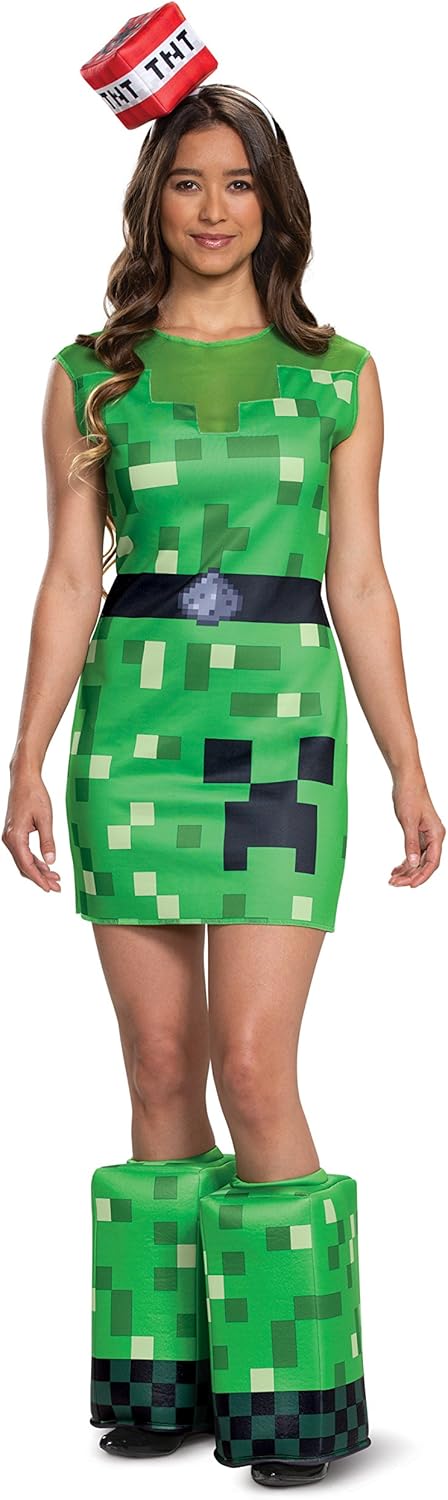 Disguise Womens Minecraft Creeper Classic Costume