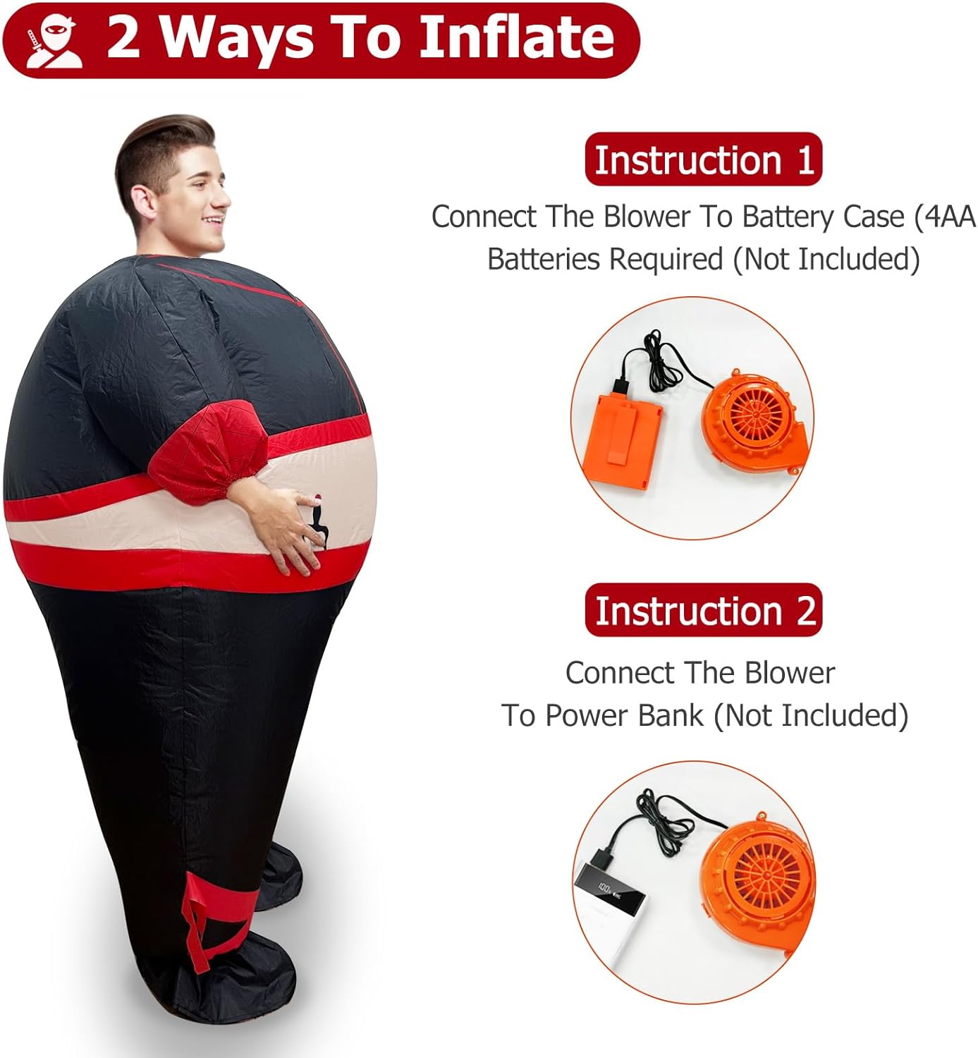 Halloween Chubby Ninja Costume for Adults