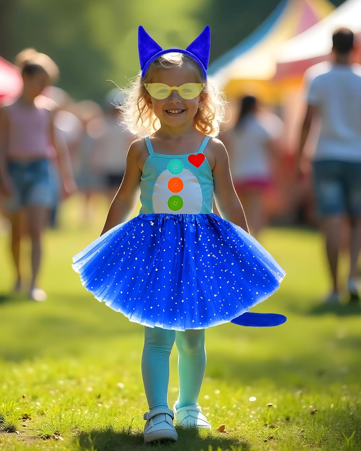 imaginatively transformed into a Blue Cat Character