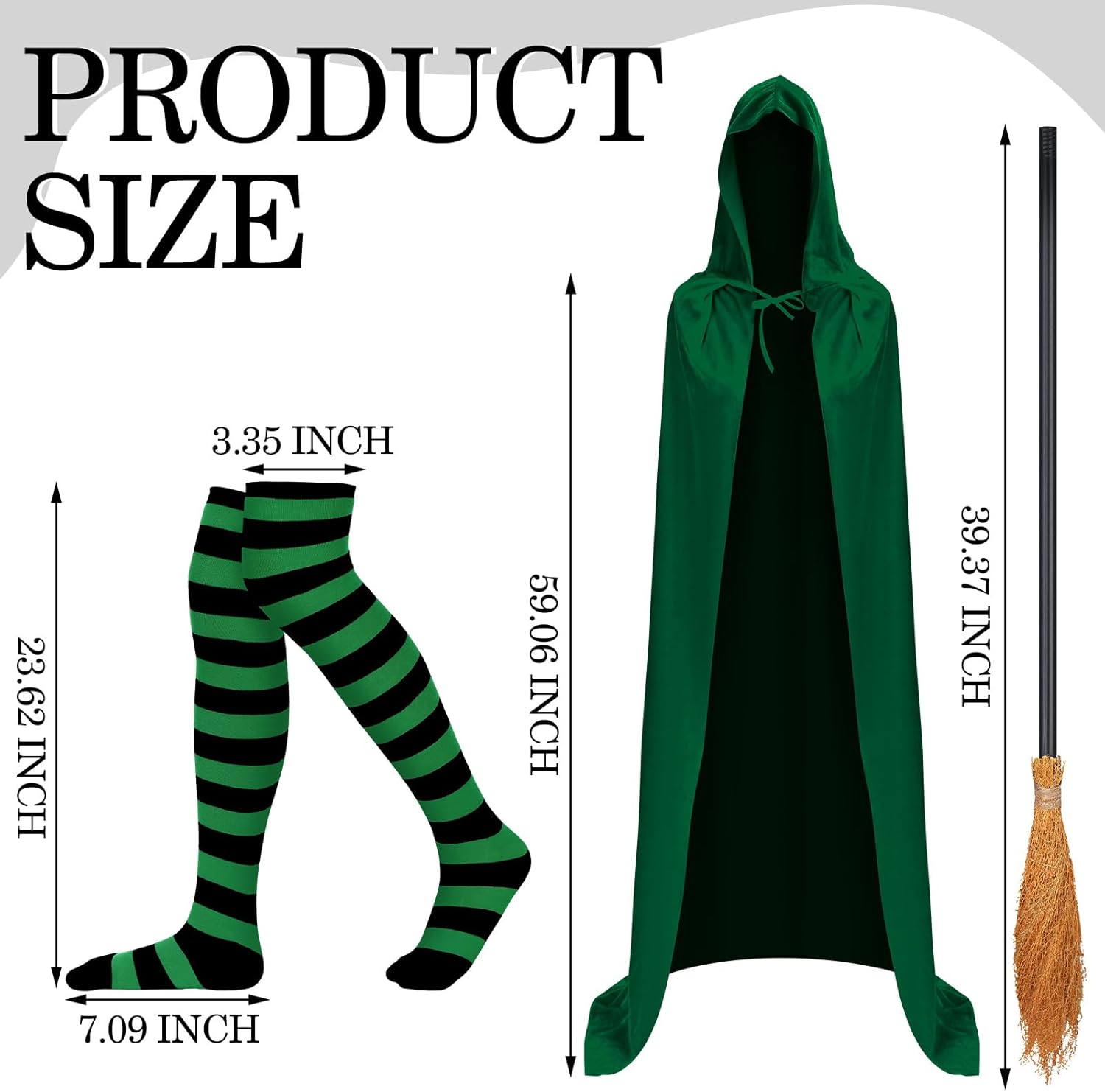 Spooky Halloween Witch Costume Accessories - Catsuit Cat Makeover