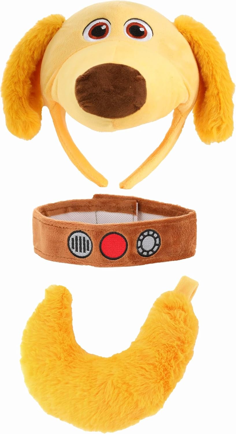 Disney and Pixar Up Dug Face Costume Kit Headband Collar and Tail