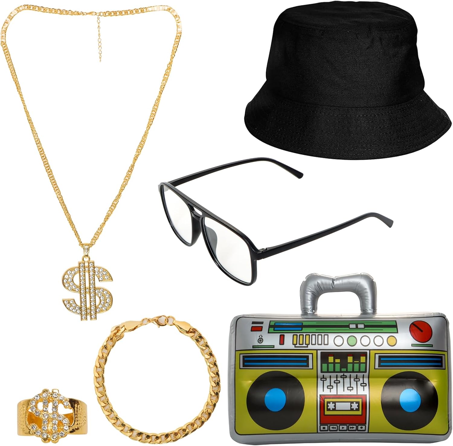 80s 90s Hip Hop Costume Kit