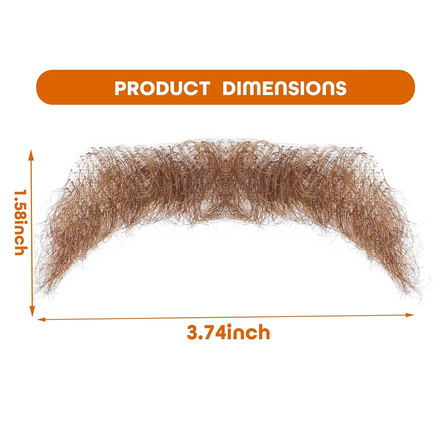 100 Natural Fake Mustache Beard for Cosplay Halloween
