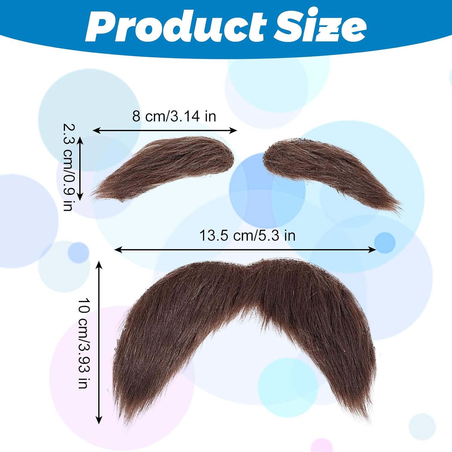 Realistic Self-Adhesive Fake Beards Set