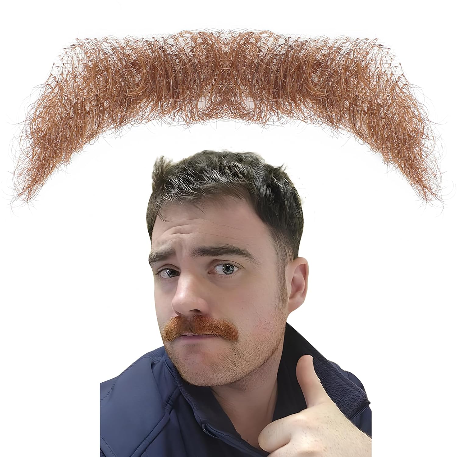 100 Natural Fake Mustache Beard for Cosplay Halloween