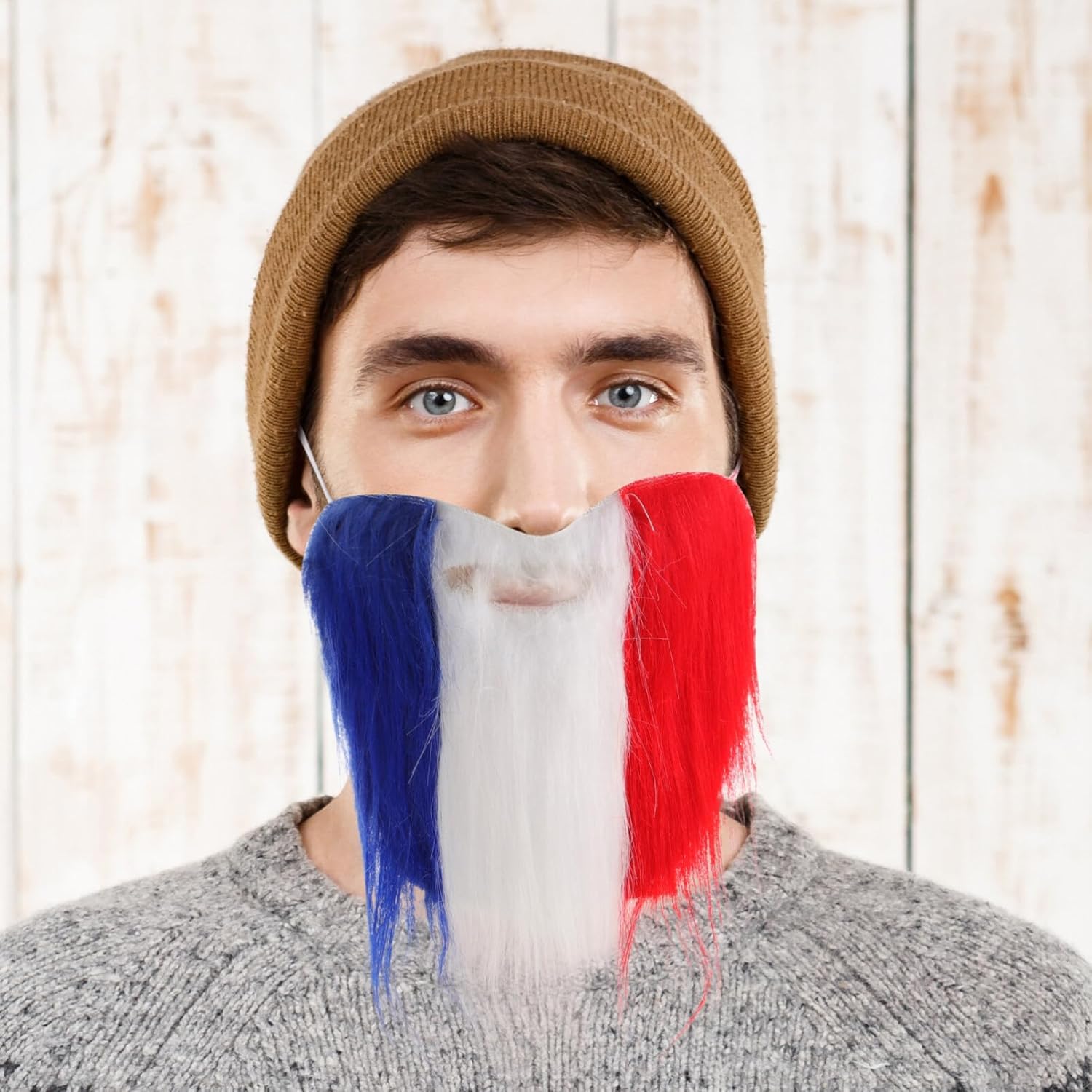 OATIPHO Fake Bead Mustache for Cosplay Halloween Patriotic