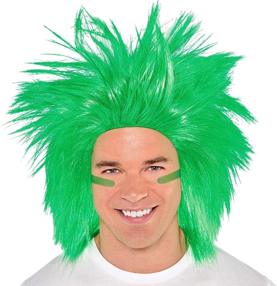 Green Crazy Wig Costume - One Size Pack of 1