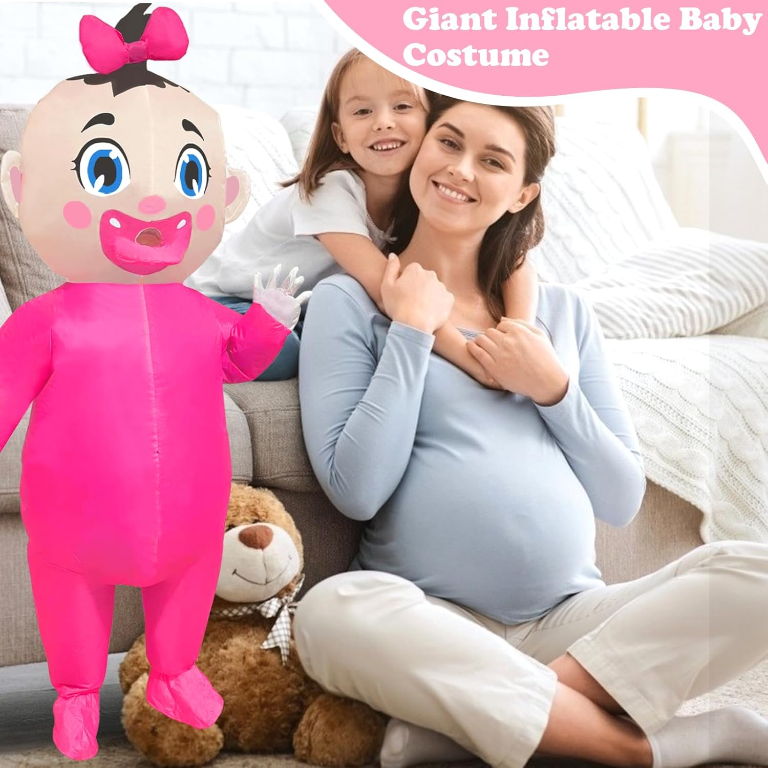 Big Inflatable Baby Costume96-inch Gender Reveal for Adults