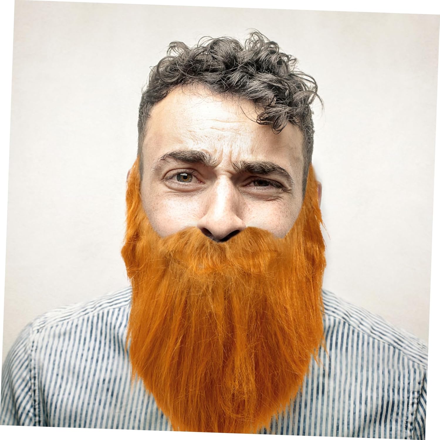 Realistic Fake Beards for Men Women 2-in-1